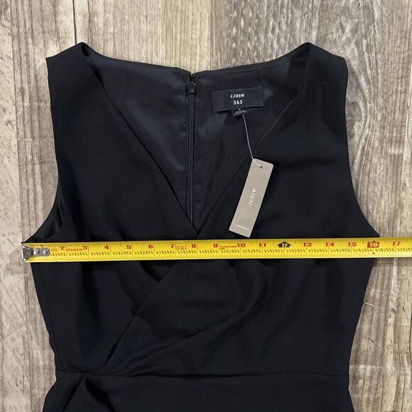 J Crew Dress 4 NWT Black Sleeveless Lined Sheath - Picture 5 of 5